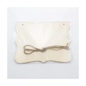 Janou 3 letreros de madera sin terminar para colgar en