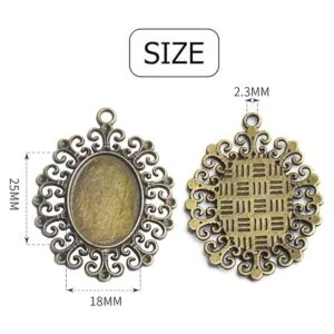 Bandejas de bisel 3.53 oz ovaladas colgantes bandejas