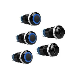 5 interruptores de botón de cierre de 0.472 in 5 A 12 V_1