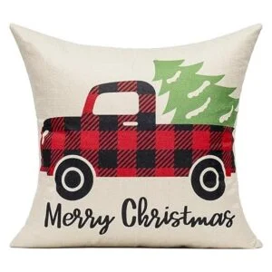 Christmas Throw Pillow Covers 18x18 Set of 4 Outdoor_2