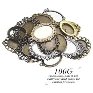 Bandejas de bisel 3.53 oz ovaladas colgantes bandejas