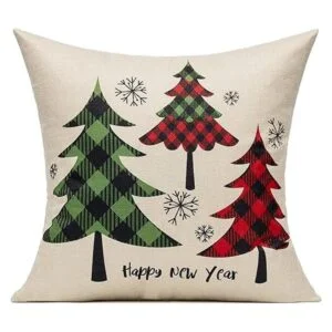 Christmas Throw Pillow Covers 18x18 Set of 4 Outdoor_4
