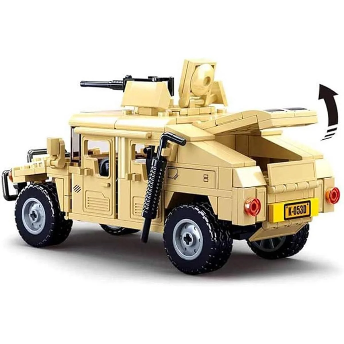 Octopbrik Juguete de construcción de vehículos militares_2