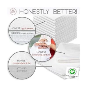 HONEST WEAVE Juego de toallas de mano y platos de cocina