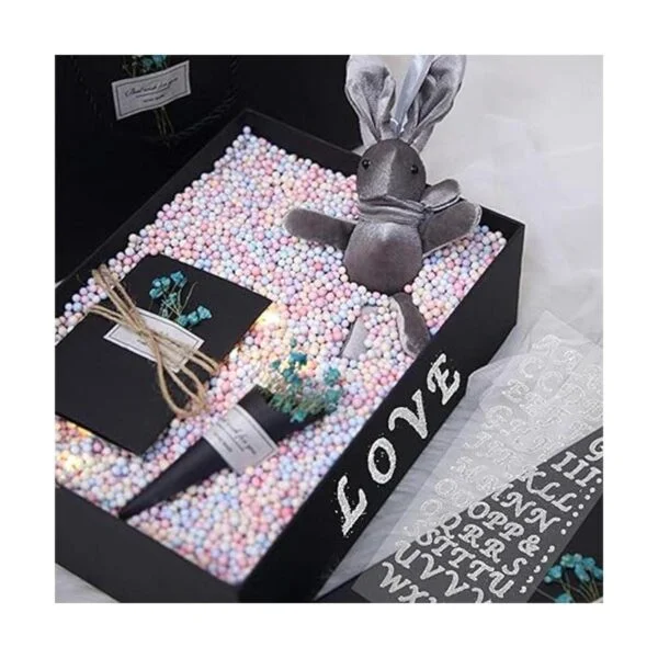 Pegatinas para letras 8 hojas con purpurina y letras del