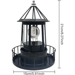 CALIDAKA Faro solar LED con energía solar de 360 grados_2