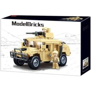 Octopbrik Juguete de construcción de vehículos militares_5