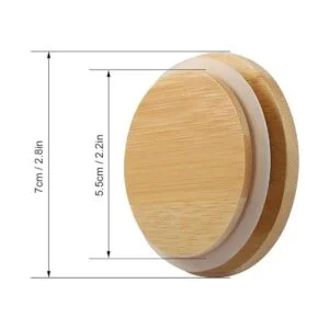 Picowe Paquete de 8 tapas de bambú para tarros de