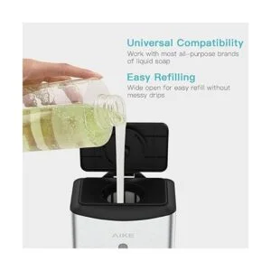 AIKE Dispensador automático de jabón líquido de montaje en_3