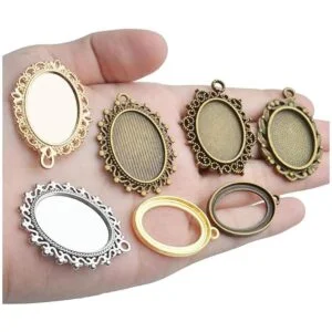 Bandejas de bisel 3.53 oz ovaladas colgantes bandejas