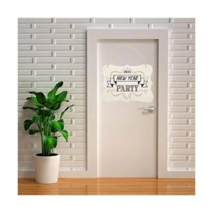 Janou 3 letreros de madera sin terminar para colgar en