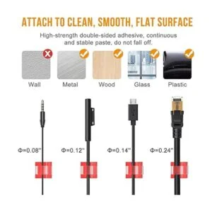 Halsouy 100 clips de alambre resistente y duradero_5