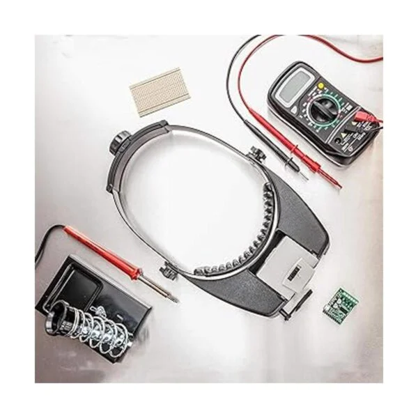 SE Illuminated Dual Lens FlipIn Head Magnifier MH1067L