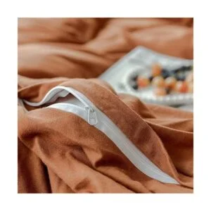 AMWAN Juego de funda de edredón de algodón de punto_6