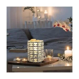 Calentador de cera de cristal de hierro forjado para_5