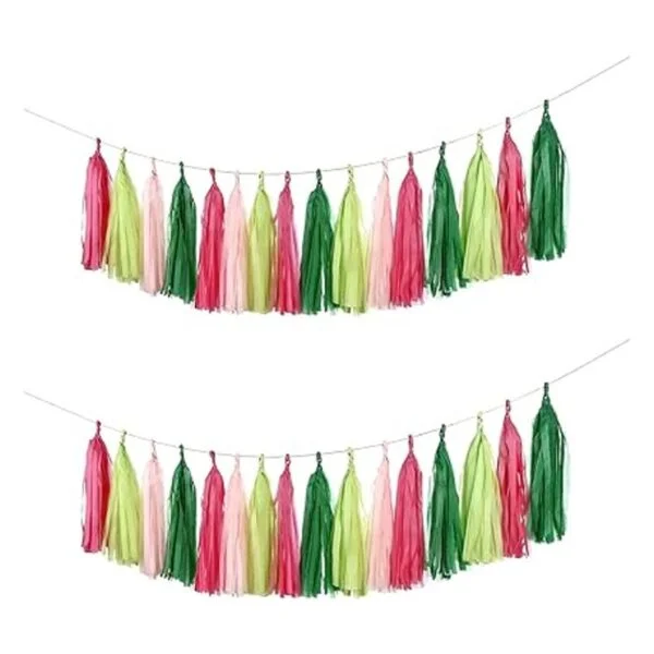 Guzon Guirnalda de borlas para fiesta de sandía paquete_3