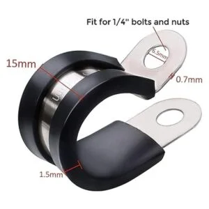 Fixitok Juego de 52 abrazaderas de goma de acero_3