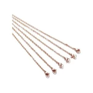 Paquete de 10 collares de cadena de eslabones de acero_1