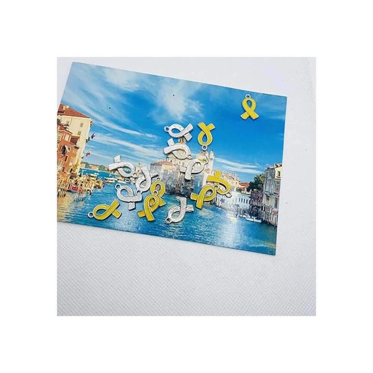 SYBKED 50 piezas de cinta colgante DIY esmalte accesorios_4