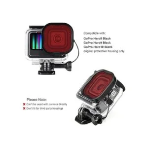 Filtros de buceo para cámara submarina para GoPro Hero 8_2