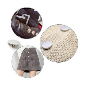 Honbay 50 piezas de metal redondo con botones planos