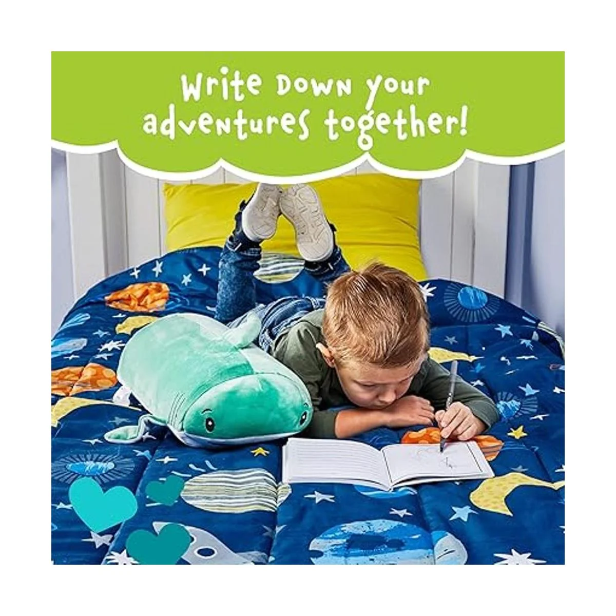 Jake The Shark Memory Mates Almohada de peluche de espuma_4