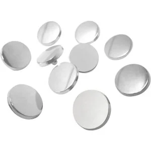 Honbay 50 piezas de metal redondo con botones planos