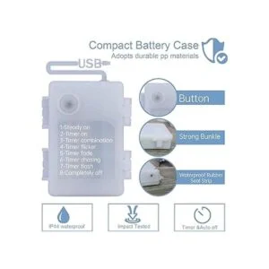 IMPRESS LIFE Guirnalda de luces temáticas de océano con