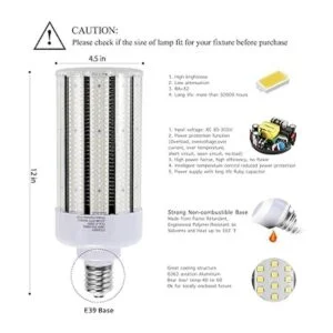 Bombilla LED de mazorca de maíz de 100 W reemplazo para