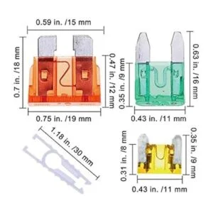 Juego de 340 fusibles de hoja de coche estándar y mini y_2