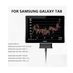 Cable de carga USB de 6.6 pies y 30 pines para Samsung_4