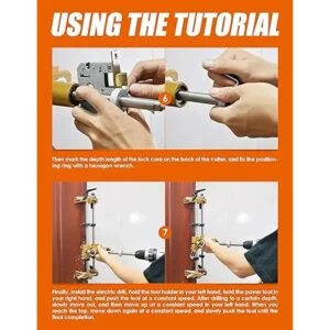 Luckyway Kit de abridor de agujeros de cerradura de_6