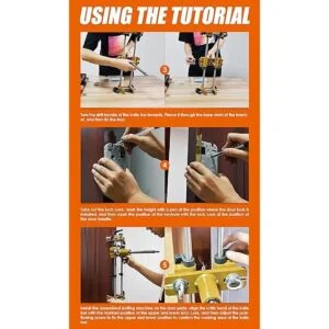 Luckyway Kit de abridor de agujeros de cerradura de_5