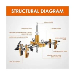 Luckyway Kit de abridor de agujeros de cerradura de_2