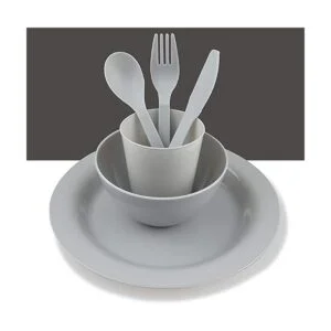 Platos de plástico para dormitorio universitario juego de