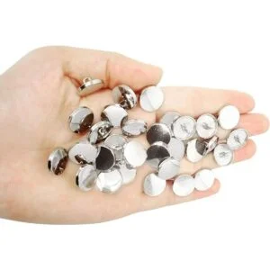 Honbay 50 piezas de metal redondo con botones planos
