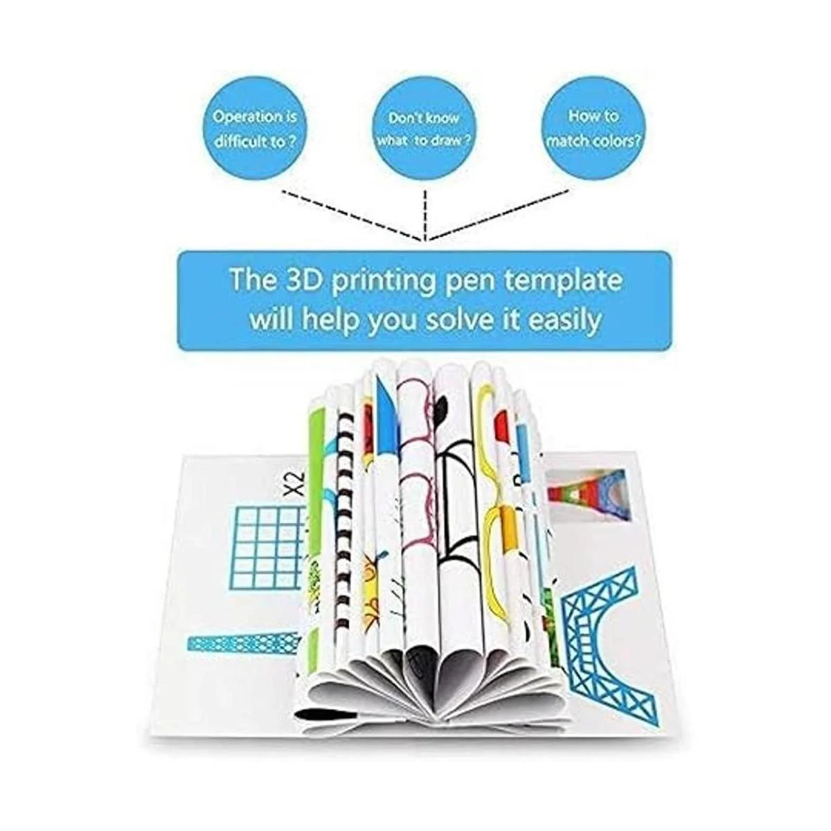 Moldes de dibujo para impresora 3D plantillas de papel_3
