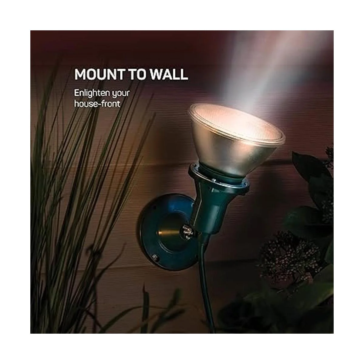 Juego de 2 soportes para luces de inundación para