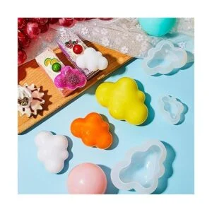 Molde de silicona 3D en forma de nube para caramelo vela