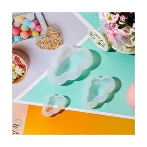 Molde de silicona 3D en forma de nube para caramelo vela