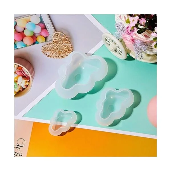 Molde de silicona 3D en forma de nube para caramelo vela