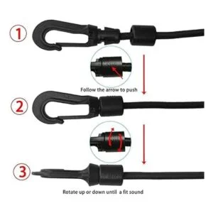 Cuerda elástica de 0.2 in para kayak cuerda elástica de