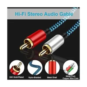 Cable RCA 2RCA a 2RCA 15 pies cable RCA Hftywy 2RCA macho_3