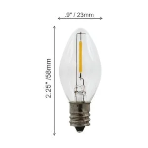 Paquete de 25 bombillas LED de repuesto C7 4 W 5 W 6 W_3