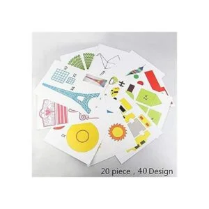 Moldes de dibujo para impresora 3D plantillas de papel_6