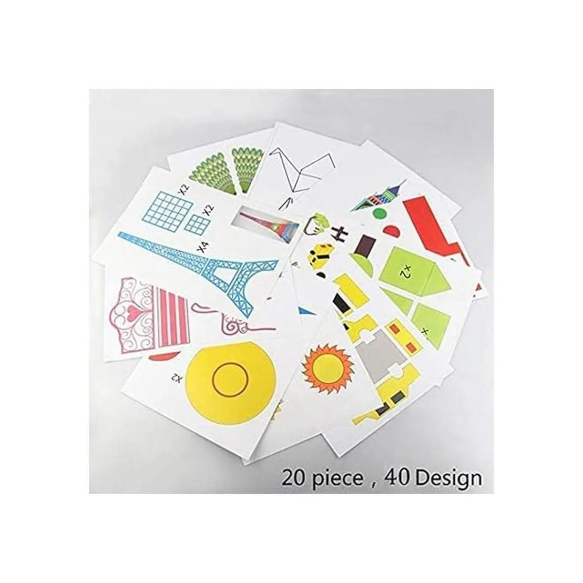 Moldes de dibujo para impresora 3D plantillas de papel_6