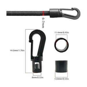Cuerda elástica de 0.2 in para kayak cuerda elástica de