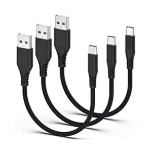 1ft Short USB C Cable Fast Charge 3 Pack Durable USB A to_1