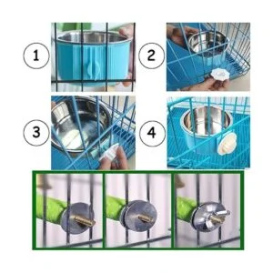 Recipientes de alimentación de pájaros soporte de perca