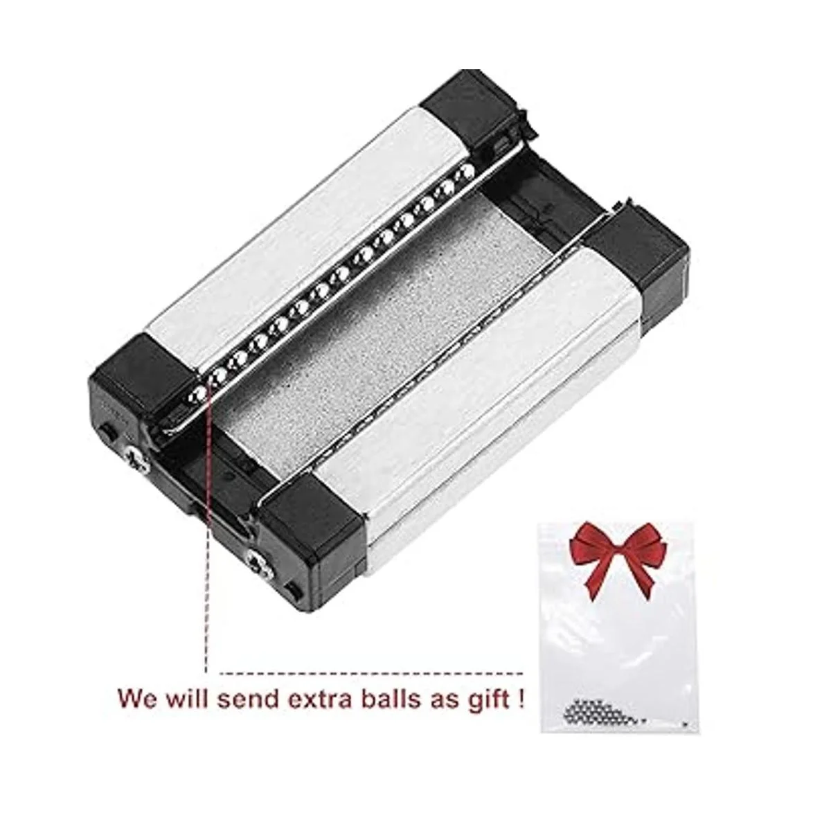 MGN12 21.654 in guía de carril lineal con bloque de carro_2